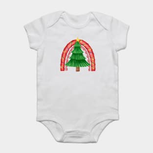 Christmas Lights Sparkle on The Tree Baby Bodysuit